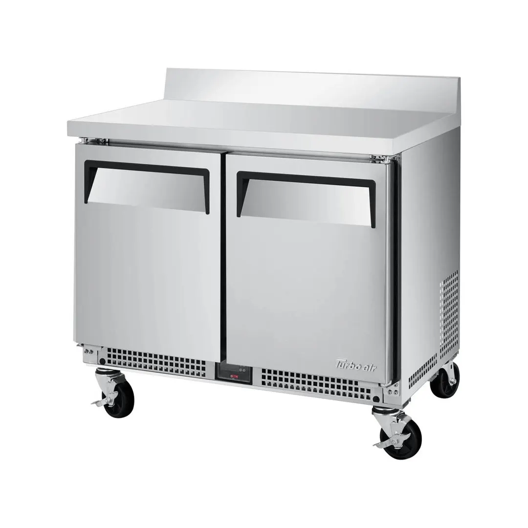 Turbo Air MWR-34S-N6 34" 2-Section Worktop Refrigerator w/ 2 Doors, 4.27 cu. ft.