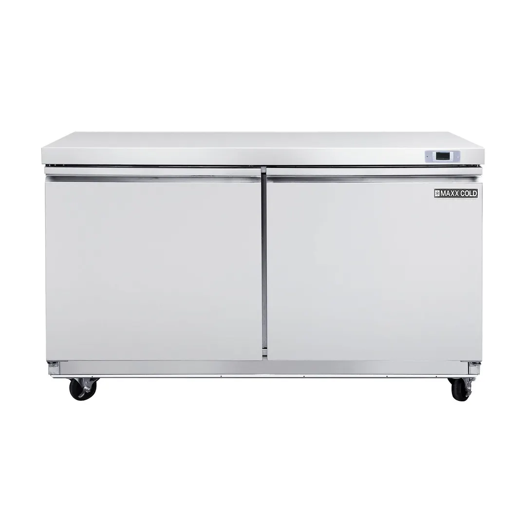 Maxx Cold MXSR60UHC 61" 2-Section Undercounter Refrigerator w/ 2 Solid Doors, 14.1 cu. ft.