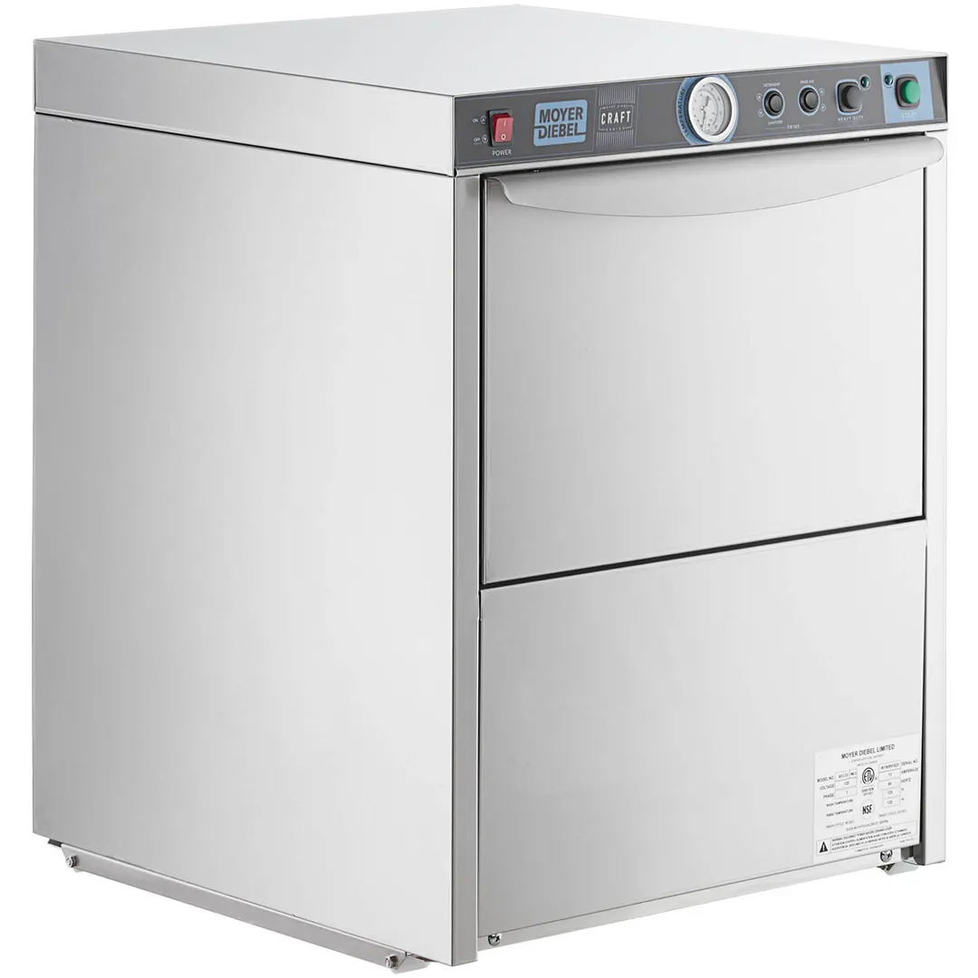 Moyer Diebel 601LTG 24" Door Type Undercounter Glasswasher, Low Temp - 25 Racks/Hr - 115V