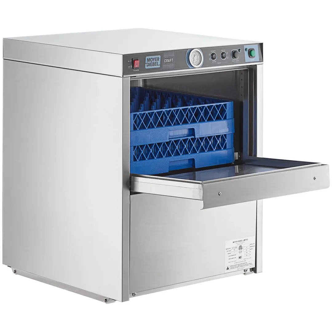 Moyer Diebel 601LTG 24" Door Type Undercounter Glasswasher, Low Temp - 25 Racks/Hr - 115V