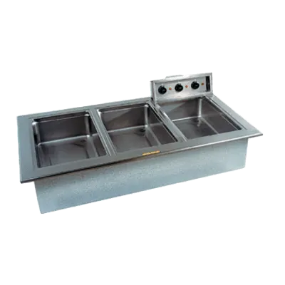 Delfield N8768ND Narrow Drop-In Hot Food Well Unit, Electric