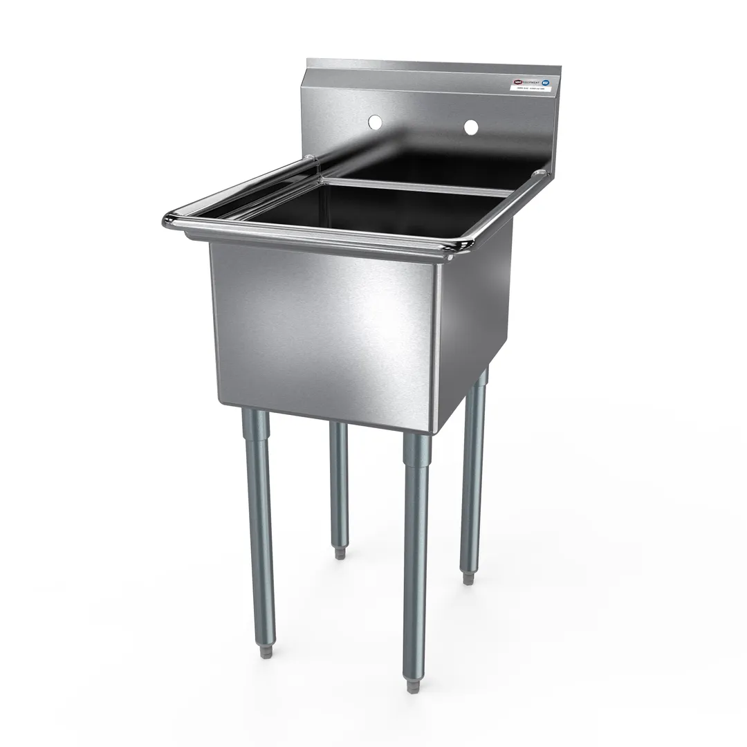NBR Equipment 1SG-242414 One Compartment Sink, 29"W X 29-1/2"D X 43-3/4"H