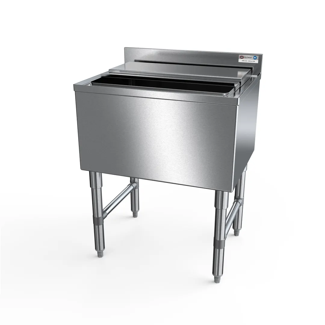 NBR Equipment IB-3618 36"W Stainless Steel Insulated Underbar Ice Bin / Cocktail Unit