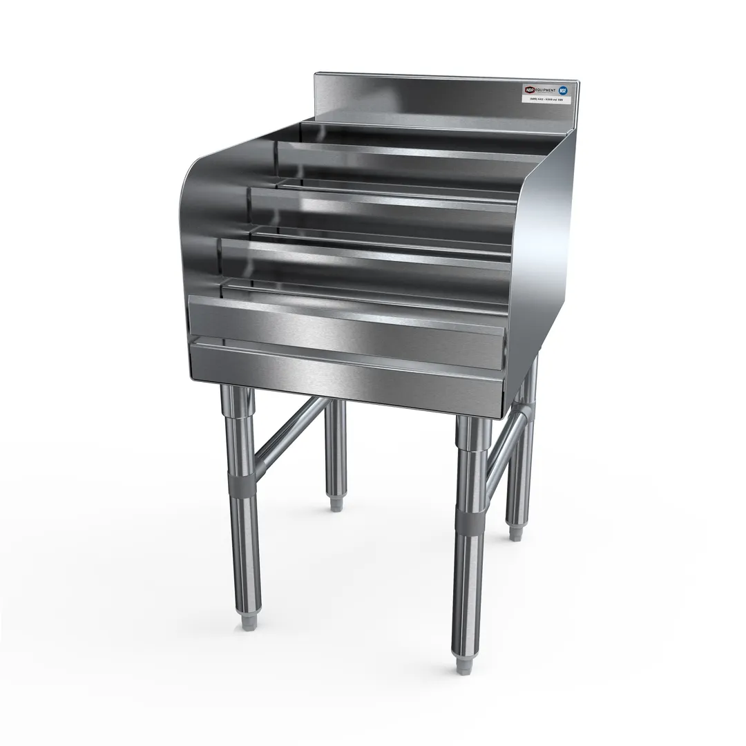 NBR Equipment LD-3621 Underbar Liquor Bottle Display Unit, 40 Bottle Capacity