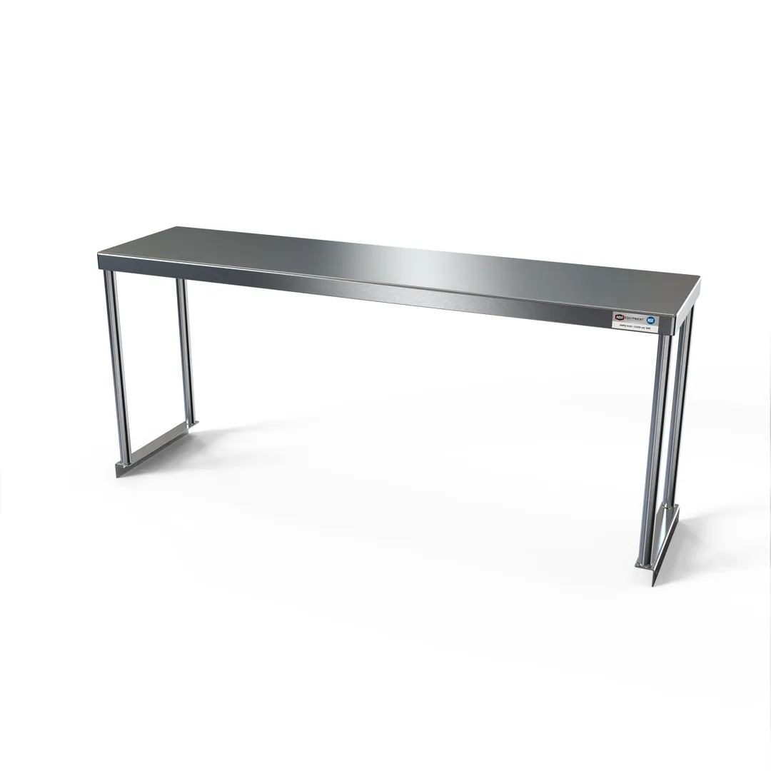 NBR Equipment PSMS-1872S Overshelf, Single 72"W X 18"D X 18"H, From Surface