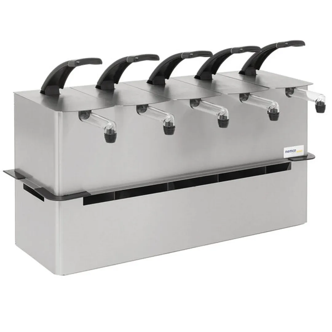 Nemco 10970 Condiment Pump, Drop-In, 28½"W x14"D x12"H, Stainless, 1.5-Gal Pouch, 2-Setting Control