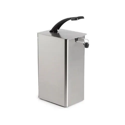 Nemco 10971 Condiment Pump, 6-3/4"W x 13-1/4"D x 20"H, Stainless, 1‑Gallon Jar, Adjustable, NSF