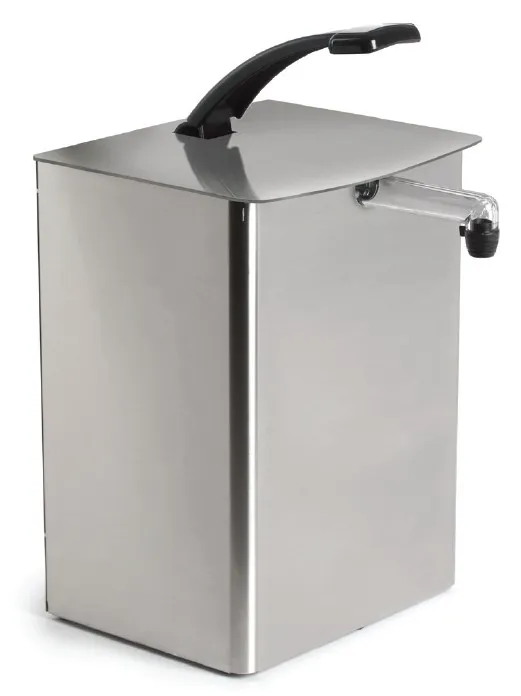 Nemco 10972 Condiment Dispenser –10-7/8"W x 13-1/4"D x 18-3/4"H, Stl,NSF, 3‑Gallon Bag, Adj–Single