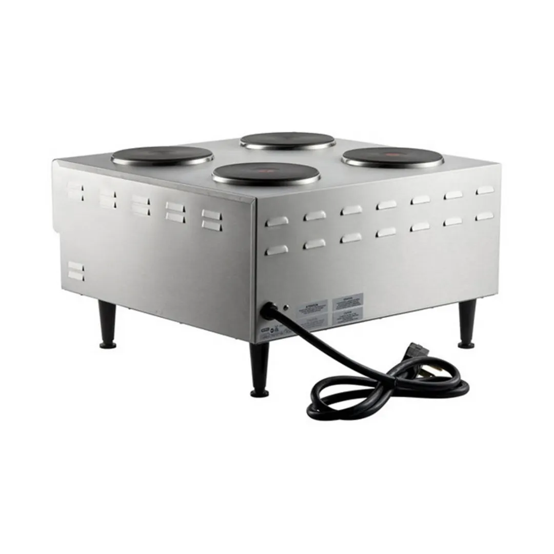 Nemco 6311-4-240 24" Electric Countertop Hotplate w/ (4) Solid Burners, Manual Controls, 5.7 kW, 240v
