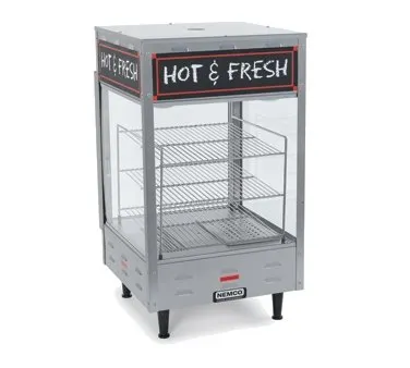 Nemco 6454 18" Full Service Countertop Heated Merchandiser, 3 Shelves