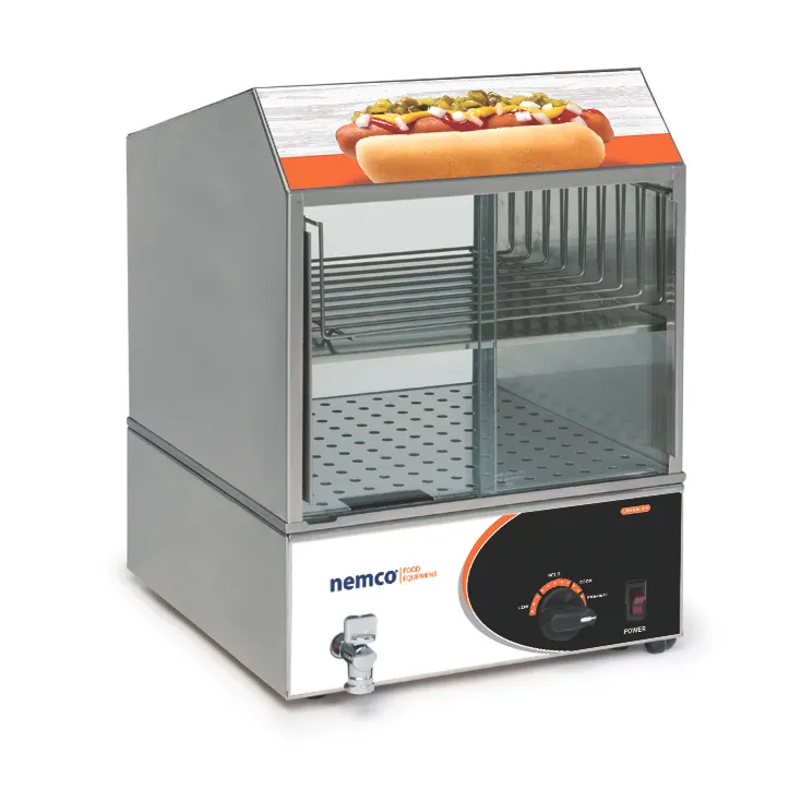Nemco 8300-230 Roll-A-Grill® Hot Dog Steamer, Counter Top, 13.5"W X 15"D X 18"H
