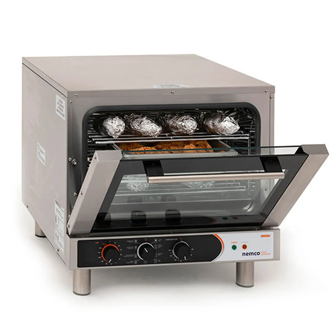 Nemco 6230 Half-Size Electric Convection Oven w/ Manual Controls, Single Deck