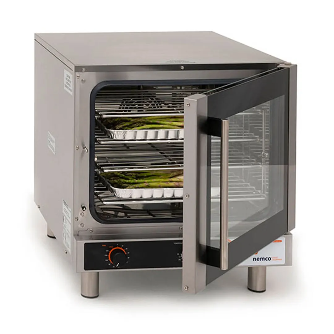 Nemco 6235 Half-Size Electric Convection Oven w/ Manual Controls, Single Deck