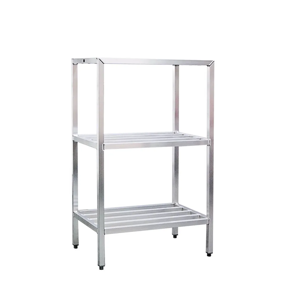 New Age 1045 NSF 3-Shelf All Welded Heavy-Duty Aluminum Shelving Unit - 36" x 24" x 60"