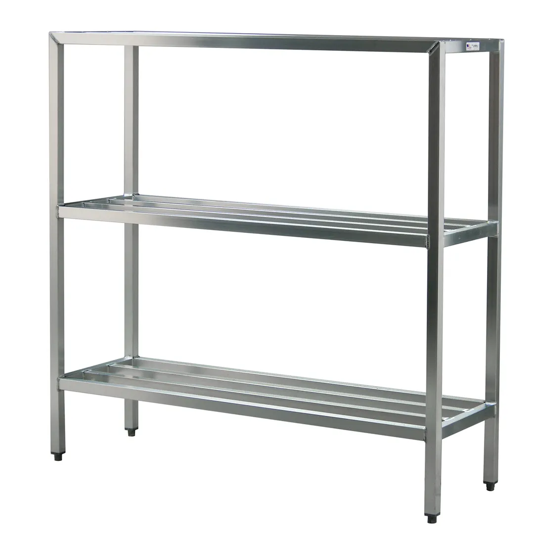 New Age 1050 NSF 3-Shelf All Welded Heavy-Duty Aluminum Shelving Unit - 42" x 20" x 60"