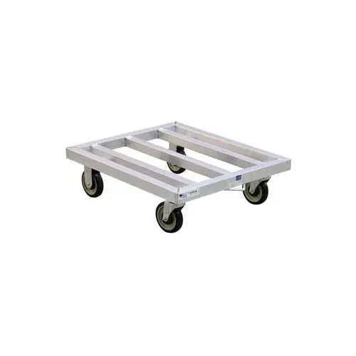 New Age 1182 NSF Aluminum Utility Dolly, 24x29.5, 1000 lbs, Open Base, 5 Casters