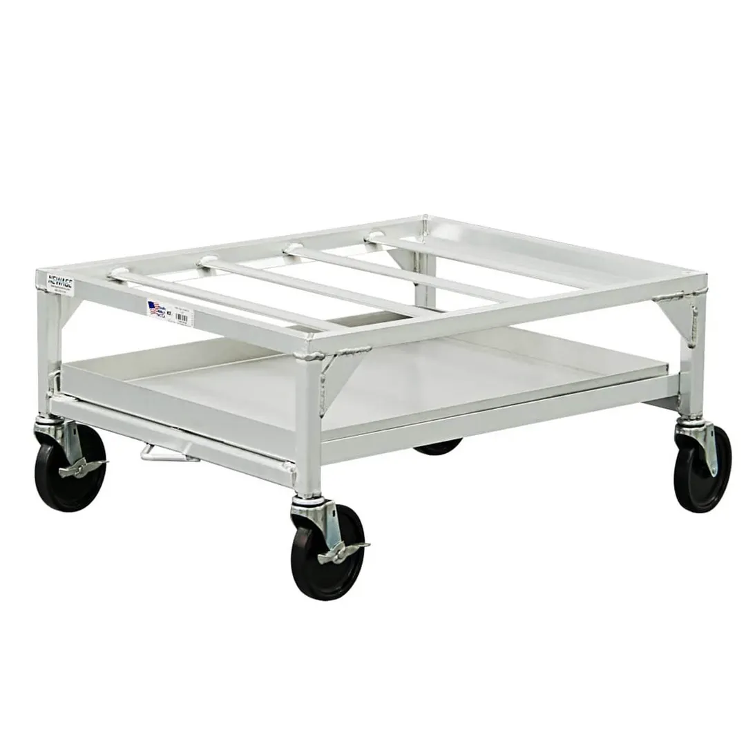 New Age 1187 Aluminum Chicken Dolly with Drip Pan, 24"W x 30-1/4"D, 500 lbs, NSF
