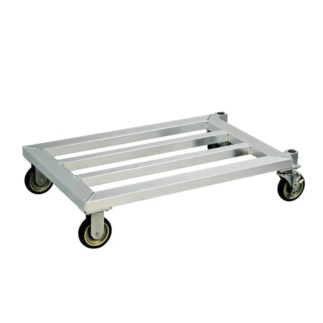 New Age 1206 Aluminum Mobile Dunnage Rack with 1000 lb. Capacity, NSF - 49 3/4" x 24" x 8 1/4"