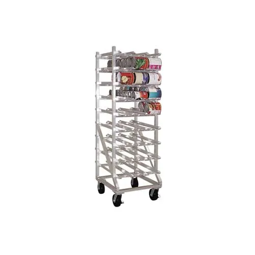 New Age 1251CK Aluminum Mobile Can Rack with 352 #2 1/2 or 484 #303 Capacity