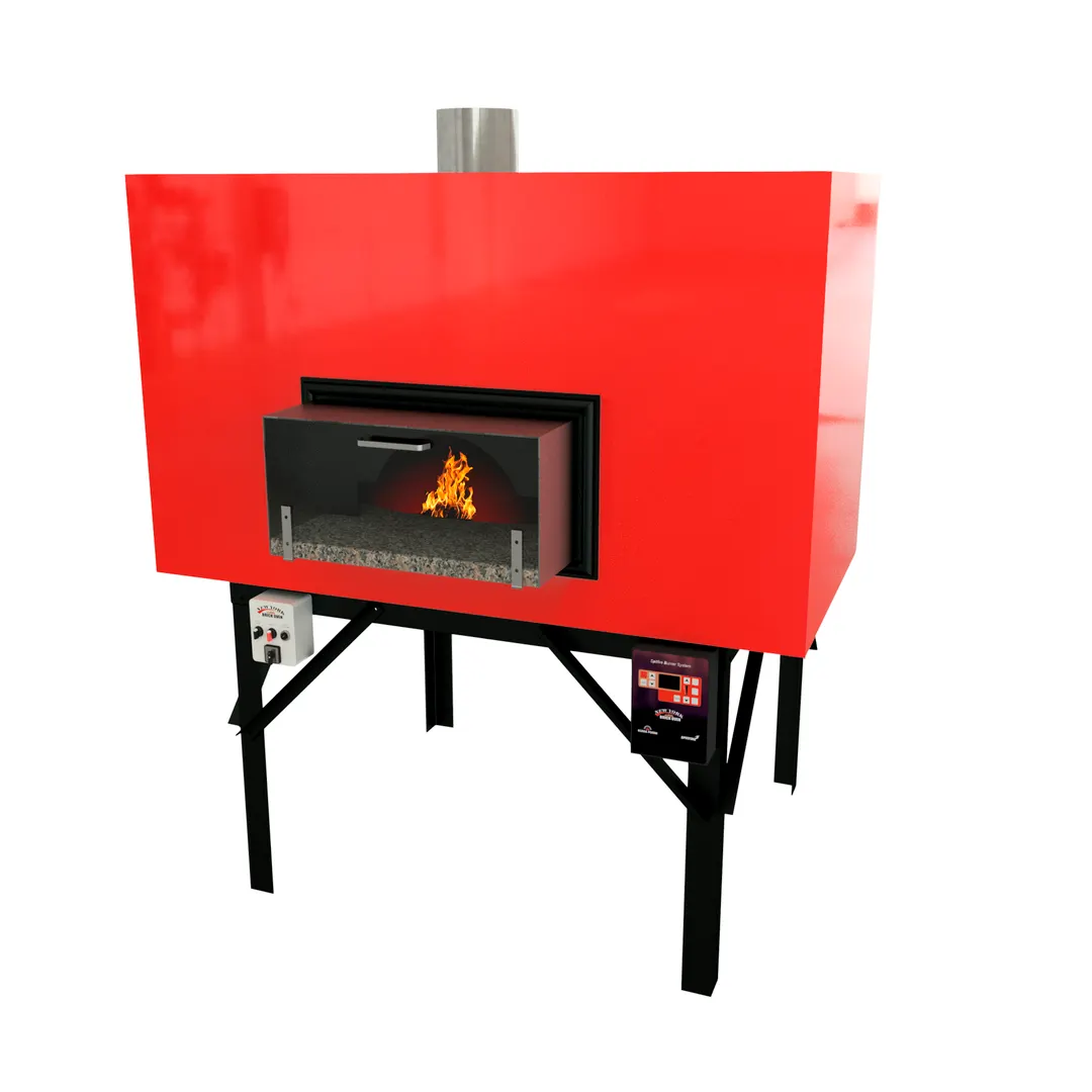 New York Brick Ovens 125 G Fire Show Series Gas Revolving Oven, 49" Inside Cooking Diameter