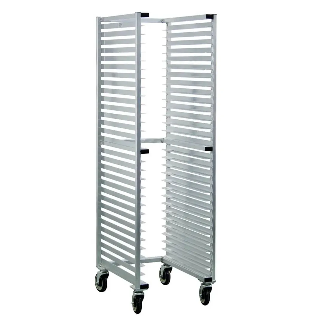 New Age 1330U 6 Pan Full Size Wall Mount Bun / Sheet Pan Rack with Aluminum Base