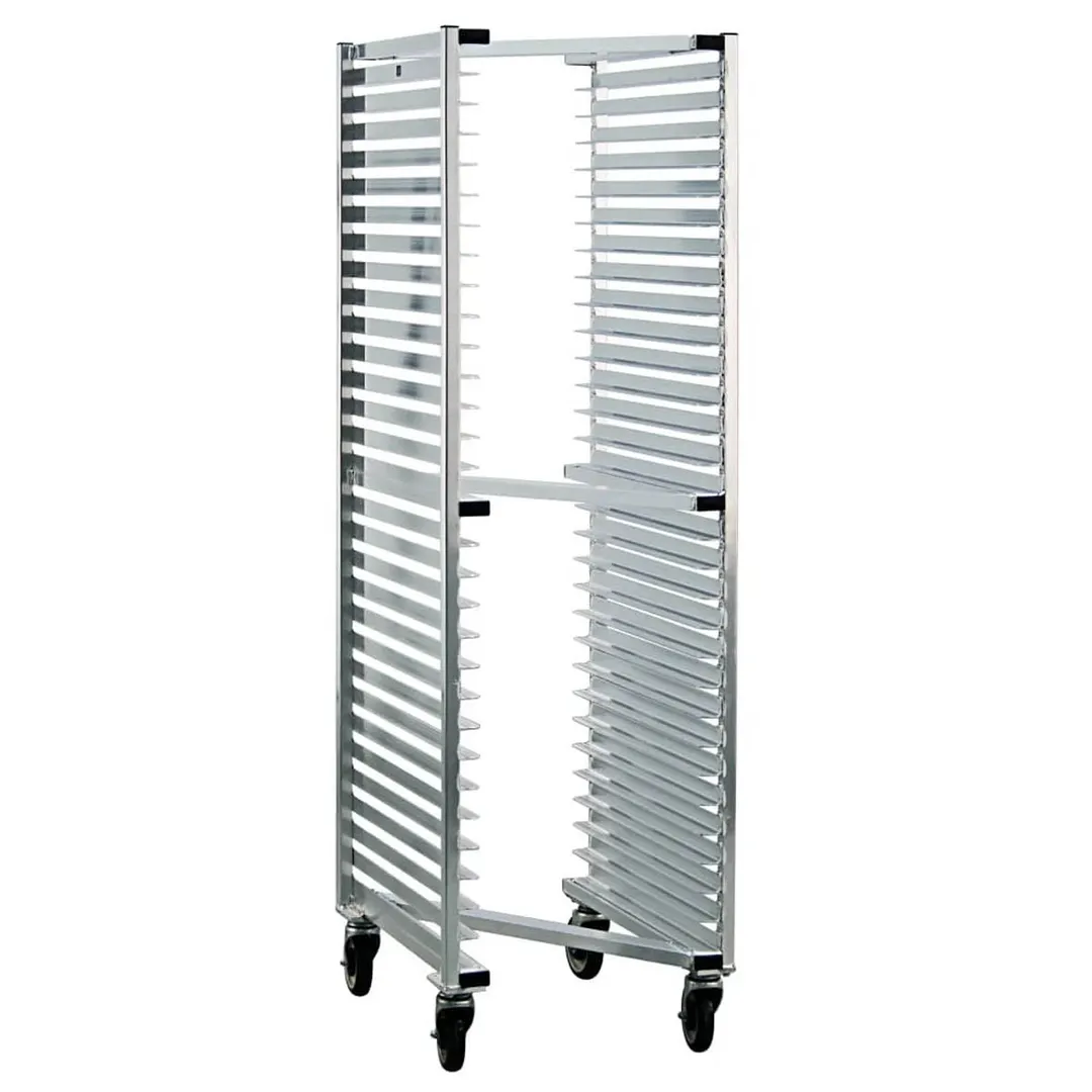 New Age 1330Z 30 Pan Full Height End Load Aluminum Z-Type Nesting Bun Pan Rack 
