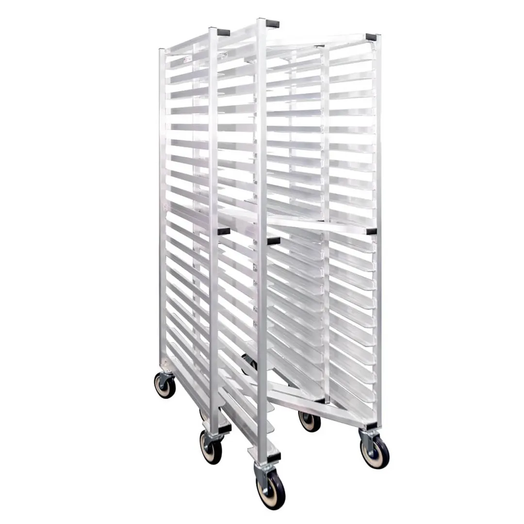 New Age 1331Z 20 Pan Full Height End Load Aluminum Z-Type Nesting Bun / Sheet Pan Rack
