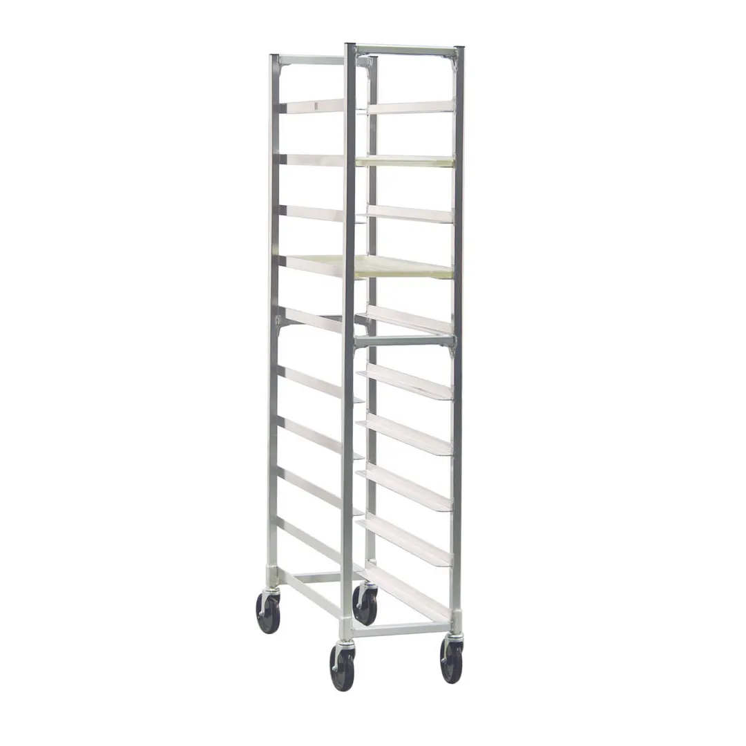 New Age 1343 End Load Mobile Platter Rack w/ 10 Platter Capacity