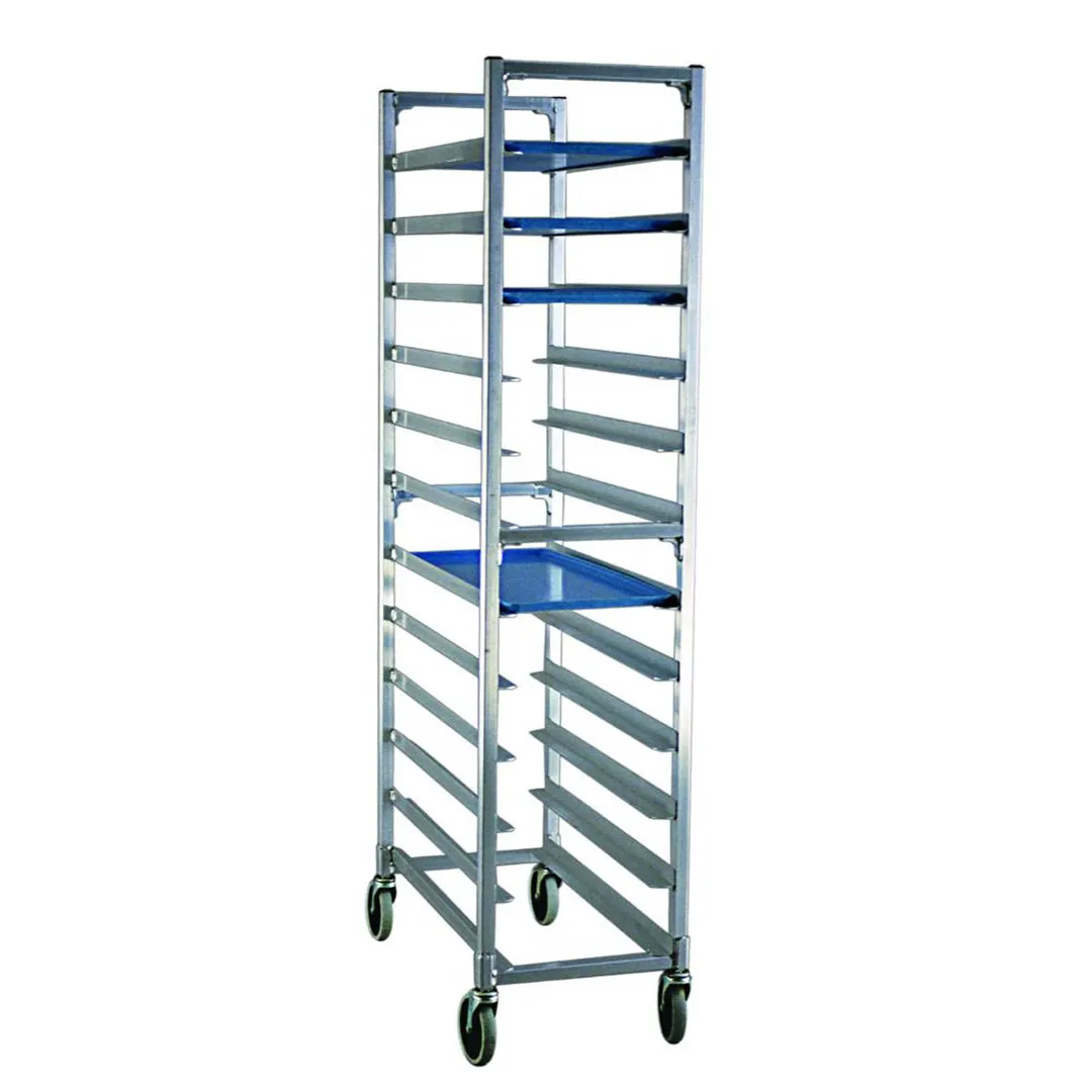 New Age 1347 End Load Mobile Platter Rack w/ 12 Platter Capacity