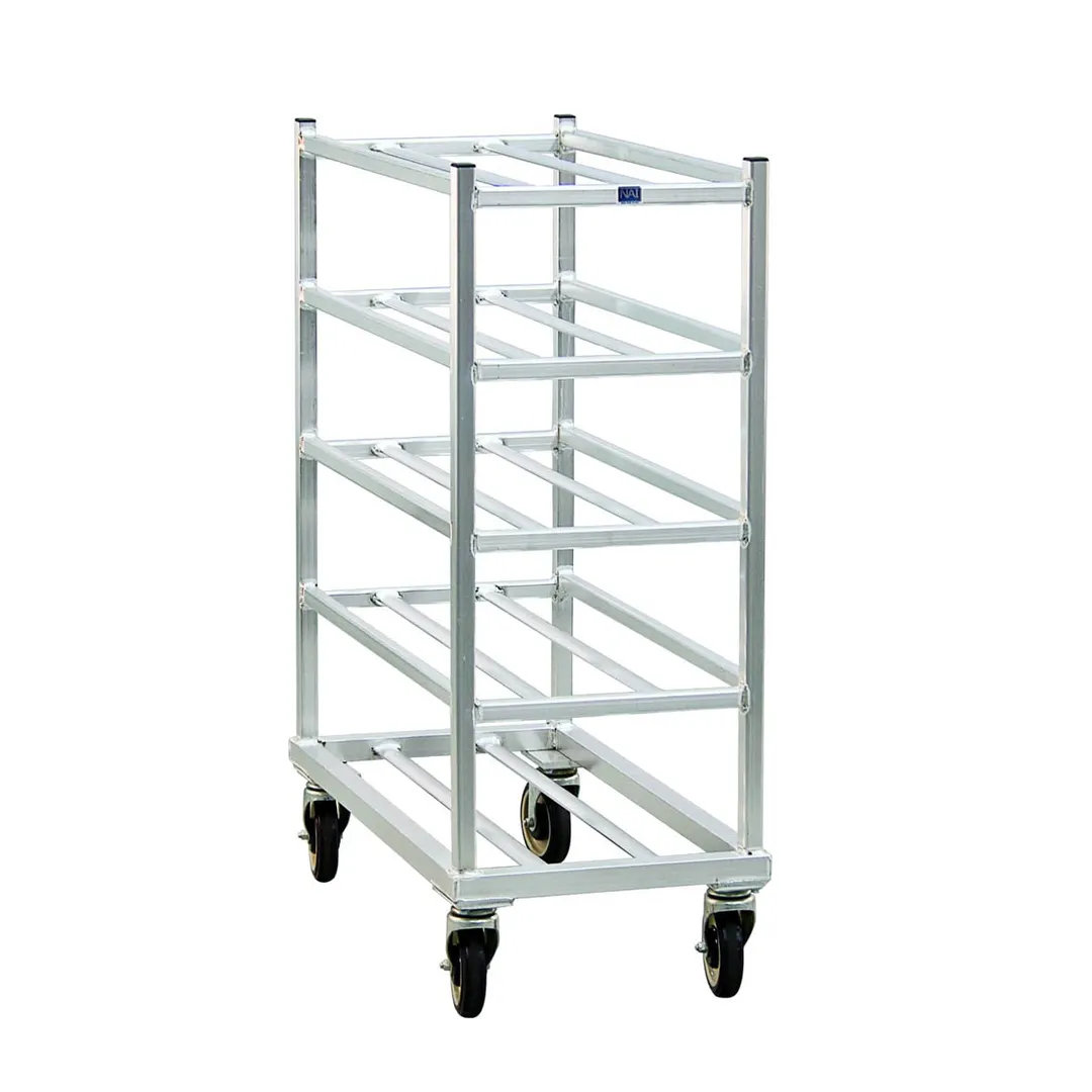 New Age 1354 Aluminum Universal Platter Rack w/ 5 Shelf Capacity