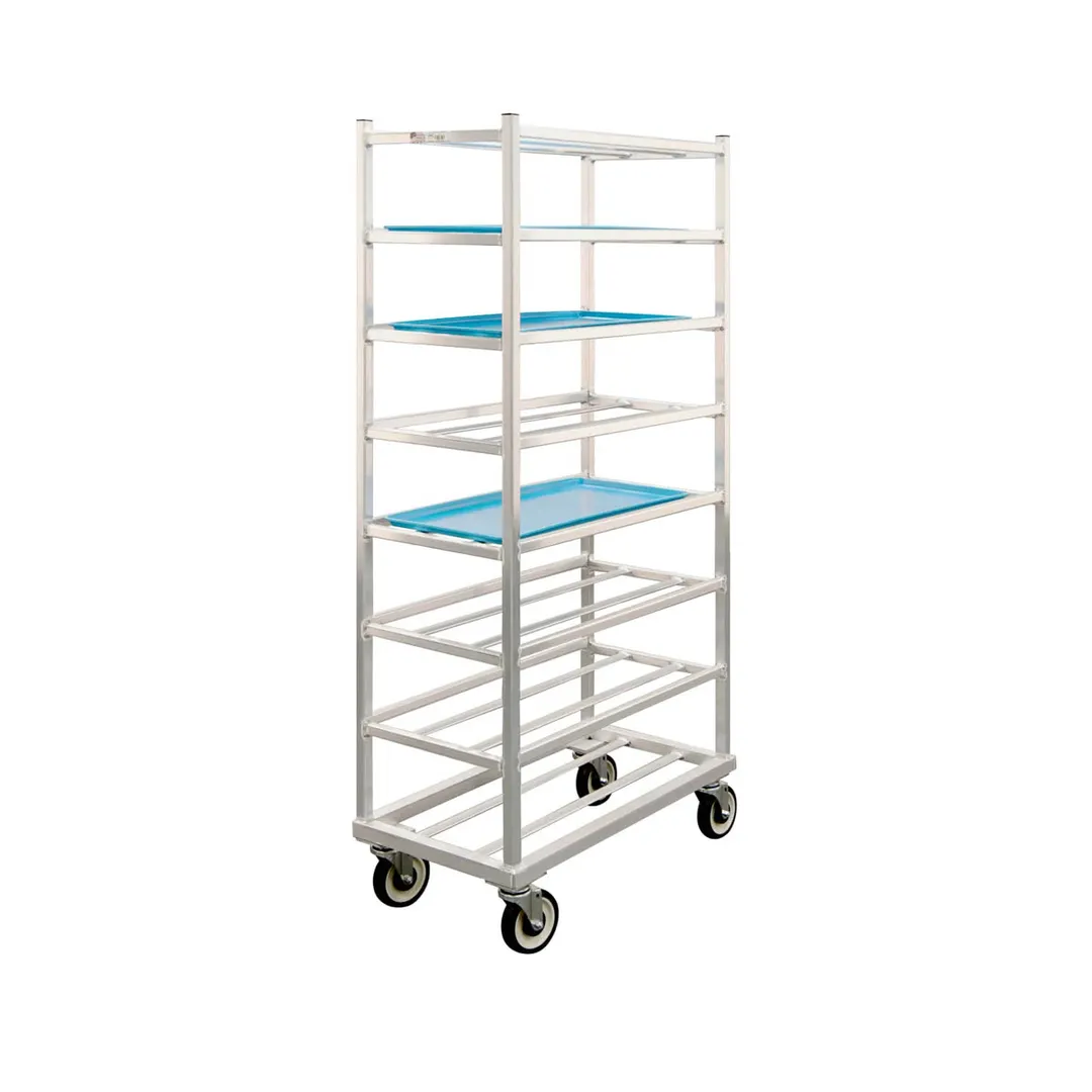 New Age 1355 Aluminum Universal Platter Rack w/ 8 Shelf Capacity