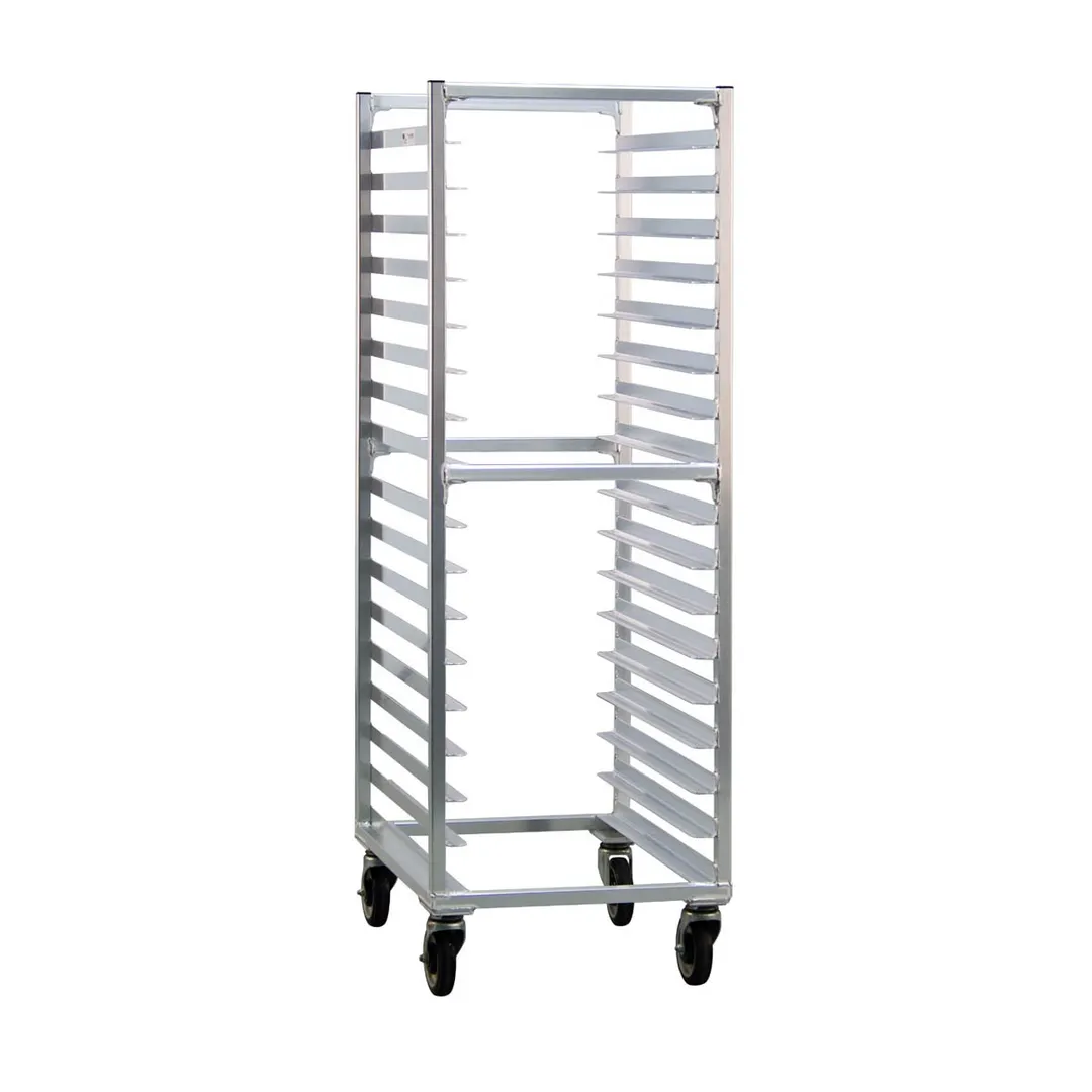 New Age 1361 17 Pan Mobile End Load Aluminum Bun / Sheet Pan Rack