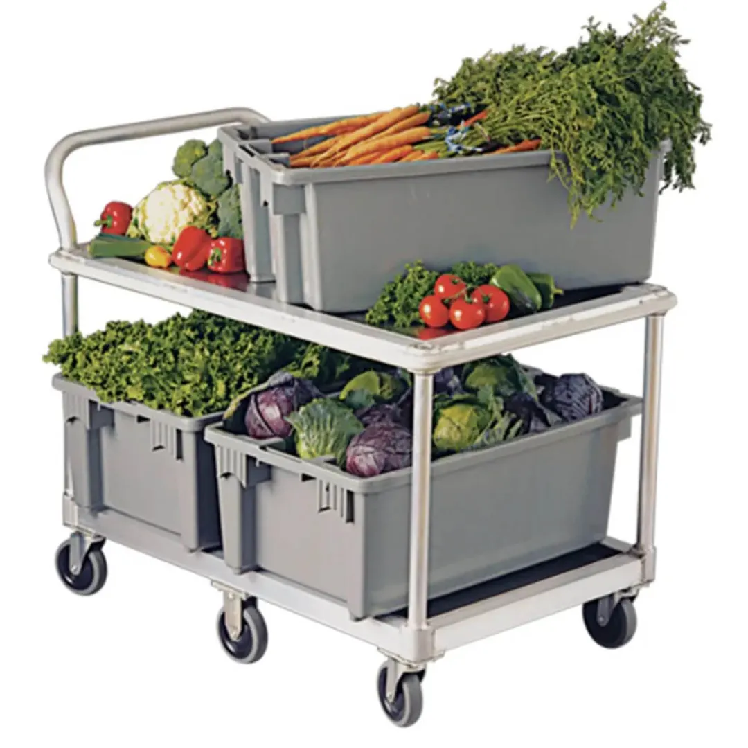 New Age Heavy Duty Aluminum Wet Produce Cart w/ 1200 lbs. Capacity - 1408