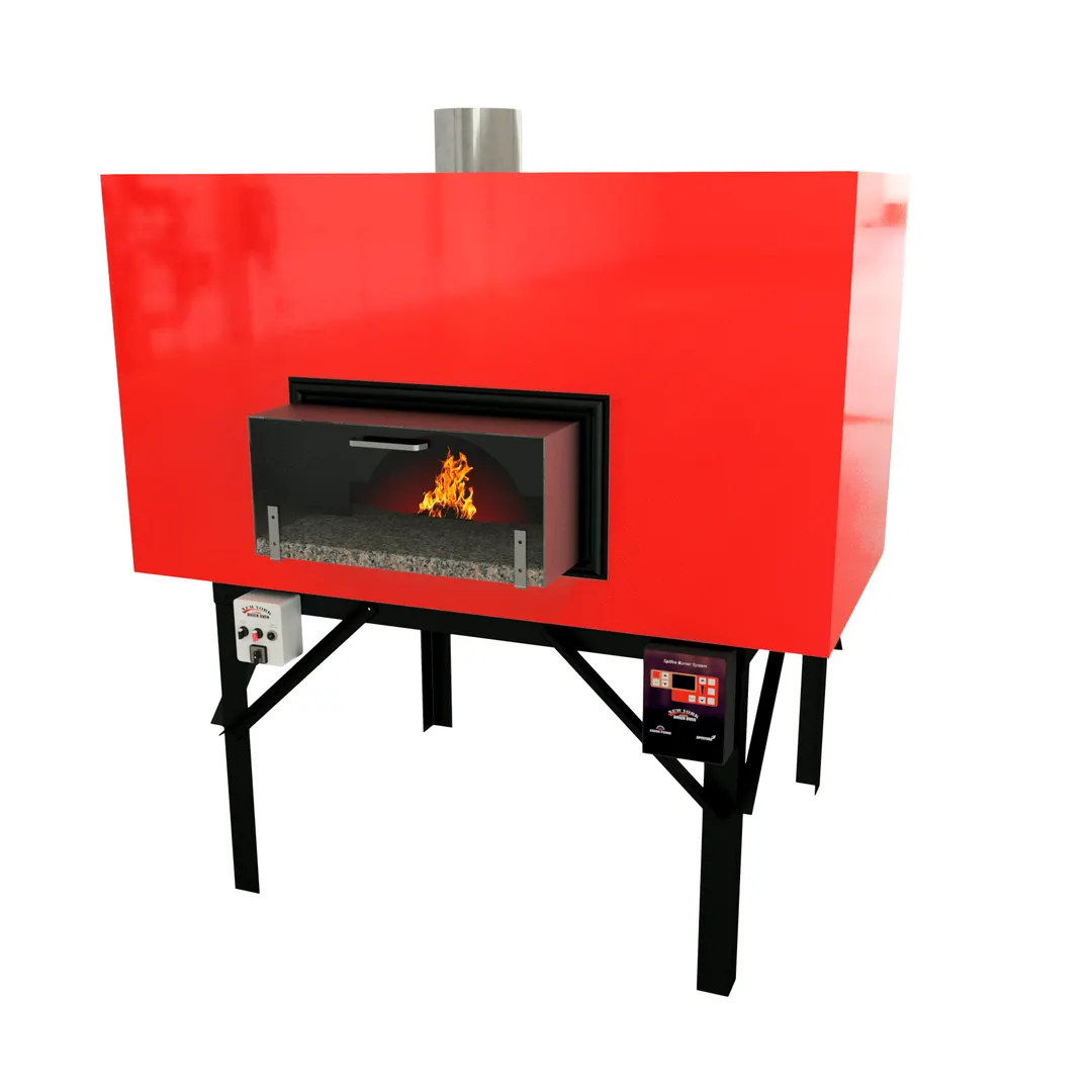 New York Brick Ovens 140 G Fire Show Series Gas Revolving Oven, 55" Inside Cooking Diameter