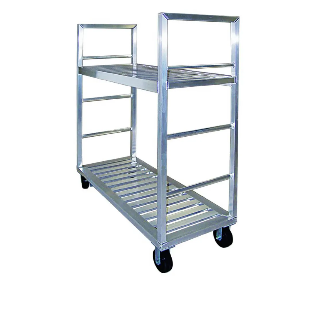 New Age 1431 Uni-T Truck, 2000 lbs, 2 Shelves 27x58, Aluminum, NSF, 4 Casters