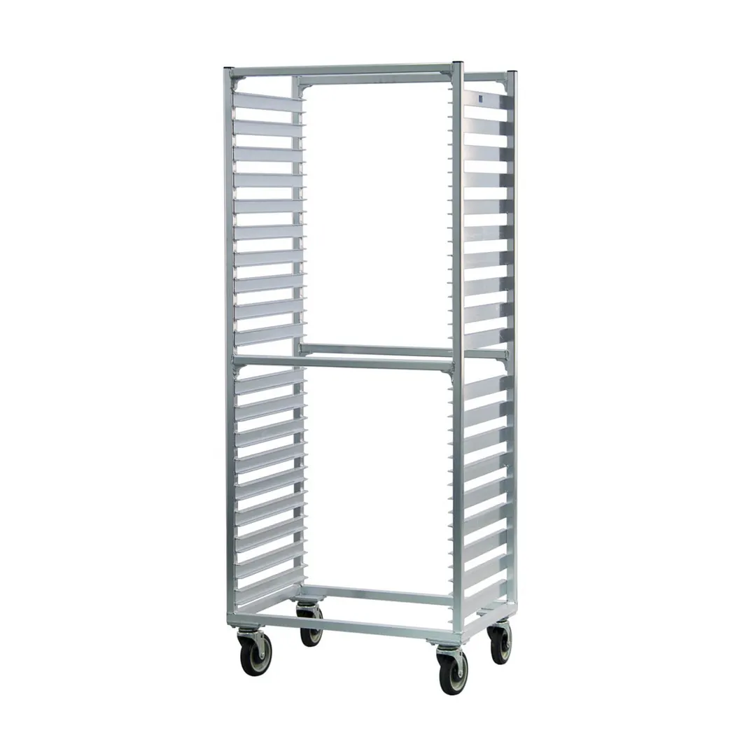 New Age 1461S 38 Pan Mobile Full Height Side Load Aluminum Bun / Sheet Pan Rack