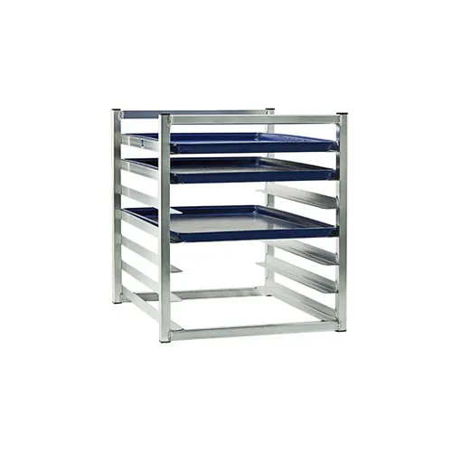 New Age 1610 7 Pan End Load Half Size Aluminum Sheet Pan Insert Rack 
