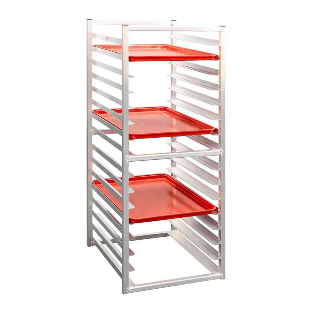 New Age 1612 16 Pan Aluminum End Load Mobile Bun / Sheet Pan Insert Rack