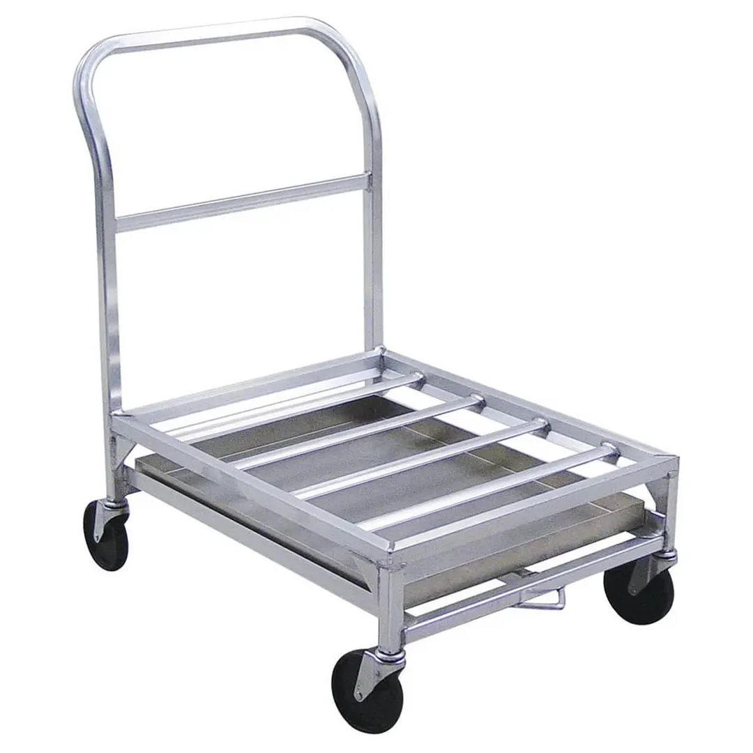 New Age 1630 Aluminum Food Box Dolly, 24x36, 500 lbs, NSF, Continuous Handle