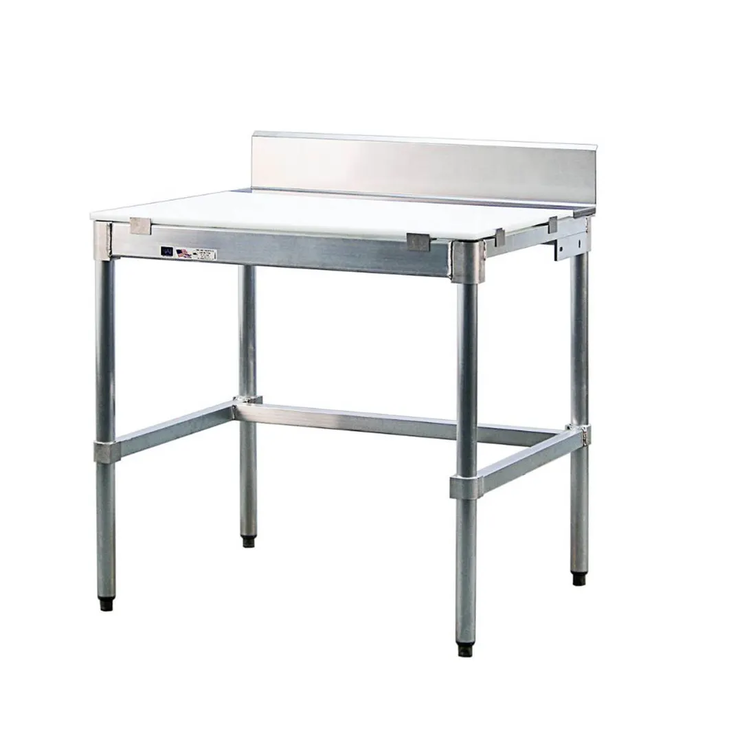 New Age 30PBS72KD Work Table, 72"W X 30"D, Aluminum Construction, 5/8" Poly Top