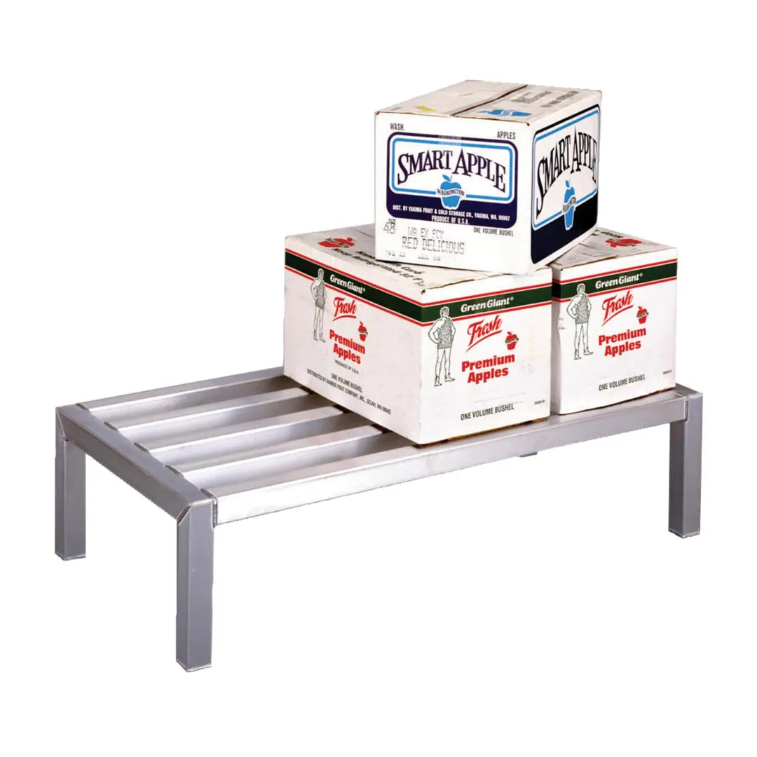 New Age 4008 Lifetime Series 36" x 24" x 12" Stationary Dunnage Rack with 4000 lb. Capacity, Aluminum 