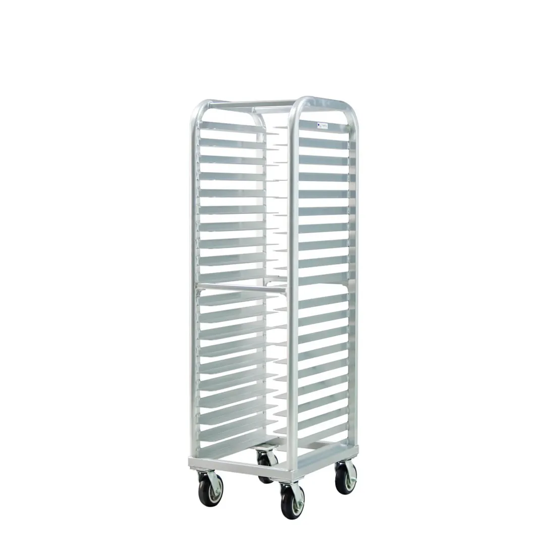 New Age 4339 Lifetime Series 20 Pan End Load Heavy Duty Aluminum Bun / Sheet Pan Rack