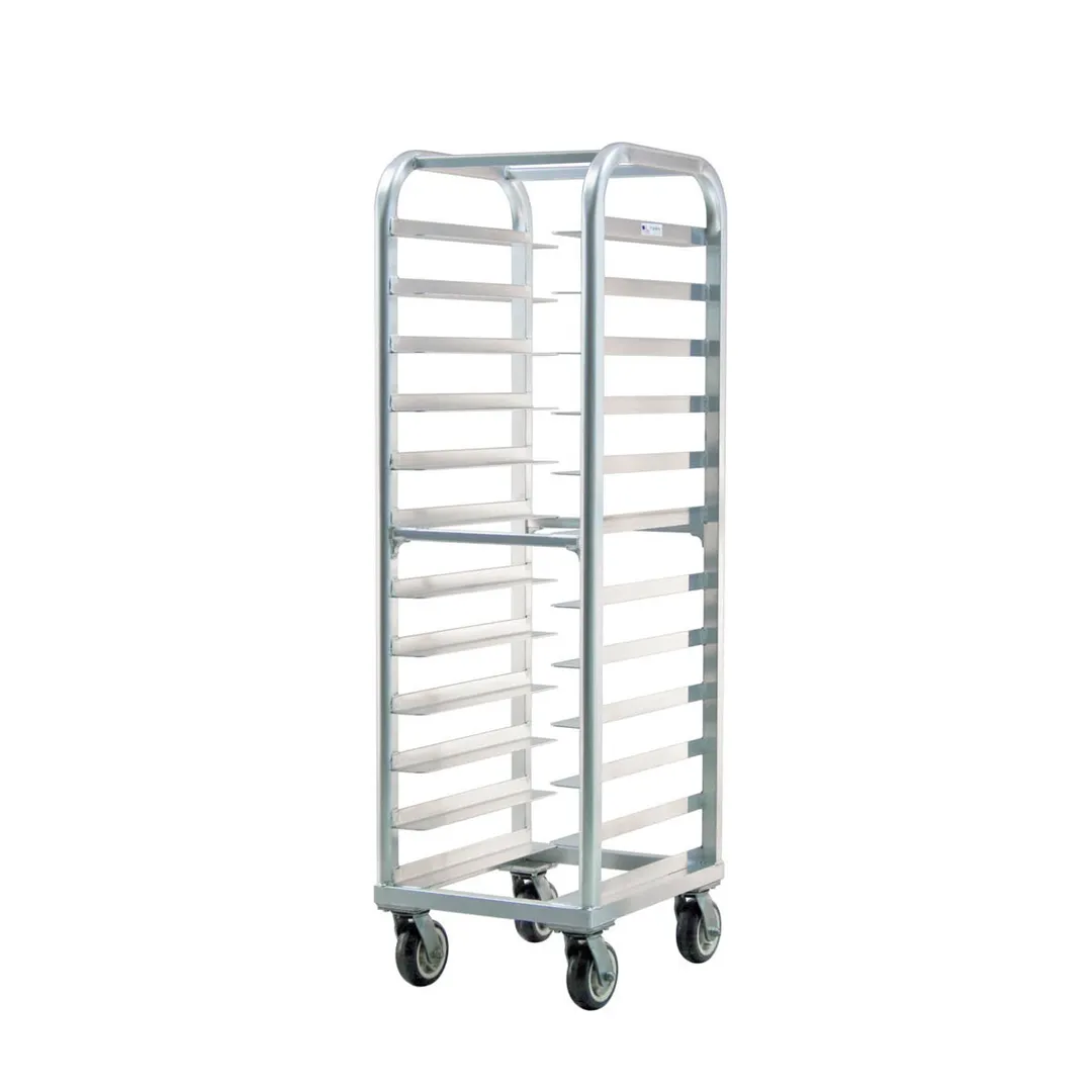 New Age 4340 Lifetime Series 12 Pan End Load Heavy Duty Aluminum Bun / Sheet Pan Rack