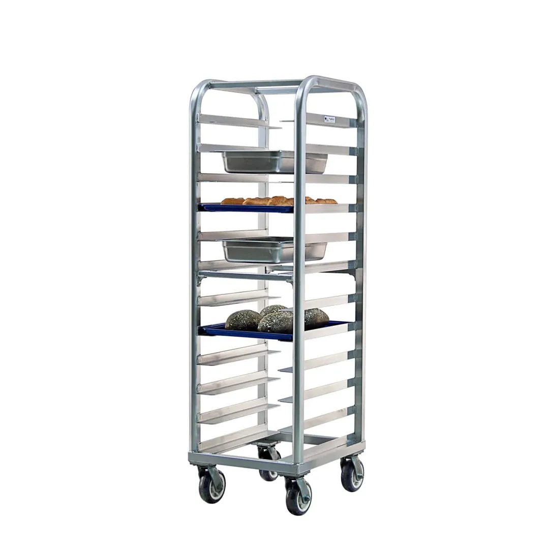 New Age 4340 Lifetime Series 12 Pan End Load Heavy Duty Aluminum Bun / Sheet Pan Rack