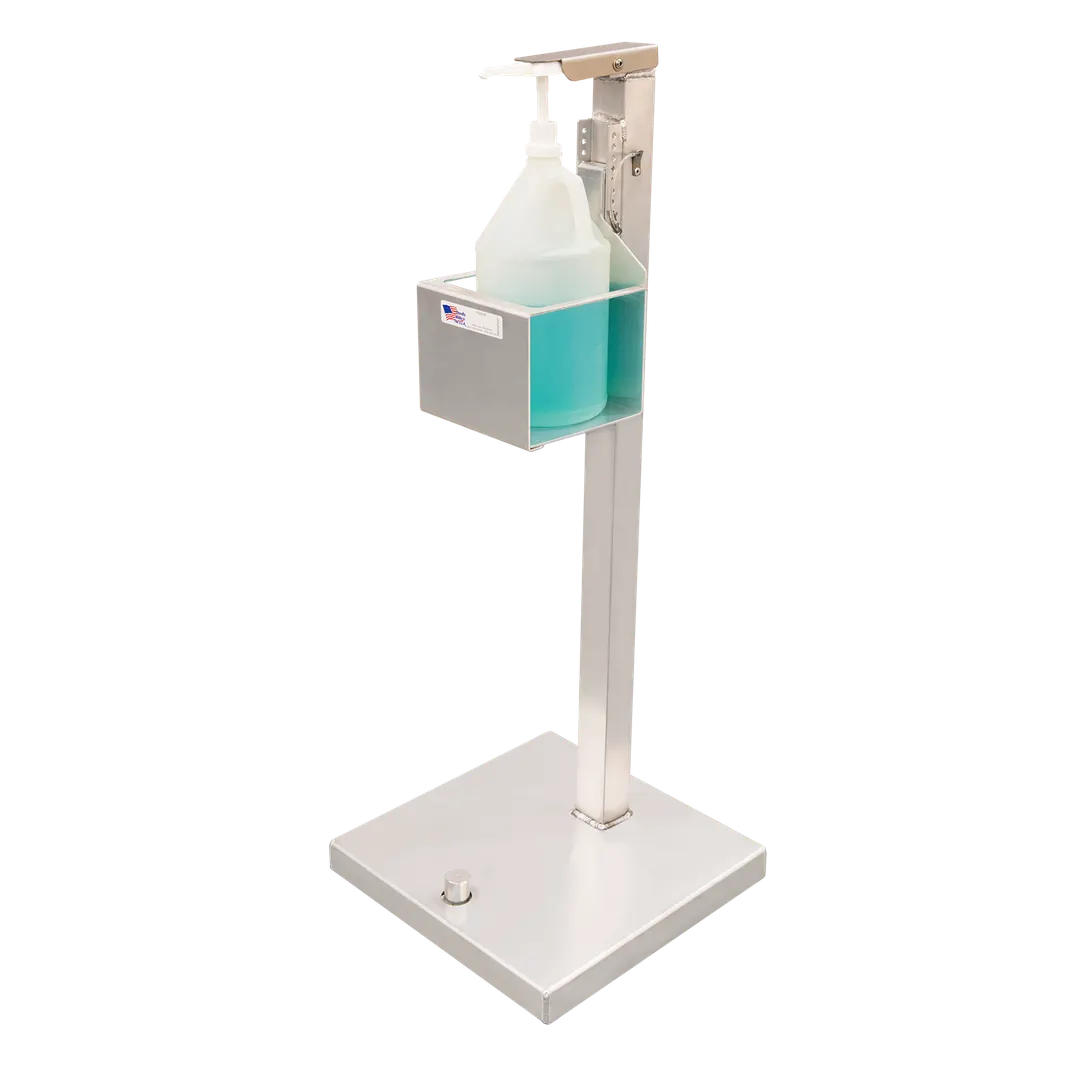 New Age 53200S Hands Free Sanitation Stand, 16"W X 16"D X 35-1/2"H