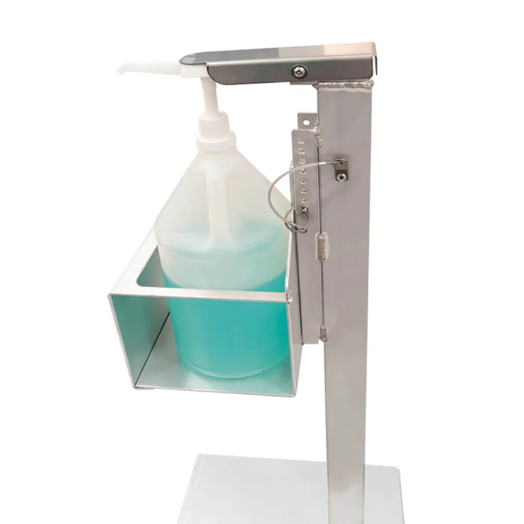 New Age 53200S Hands Free Sanitation Stand, 16"W X 16"D X 35-1/2"H