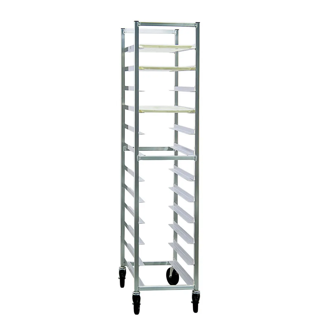New Age 6347 Aluminum End Load Platter Rack w/ 12 Shelf Capacity