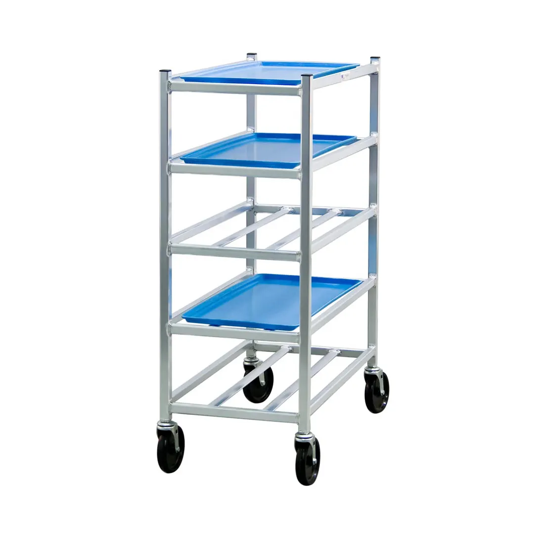 New Age 6354 Aluminum Universal Platter Rack w/ 5 Shelf Capacity