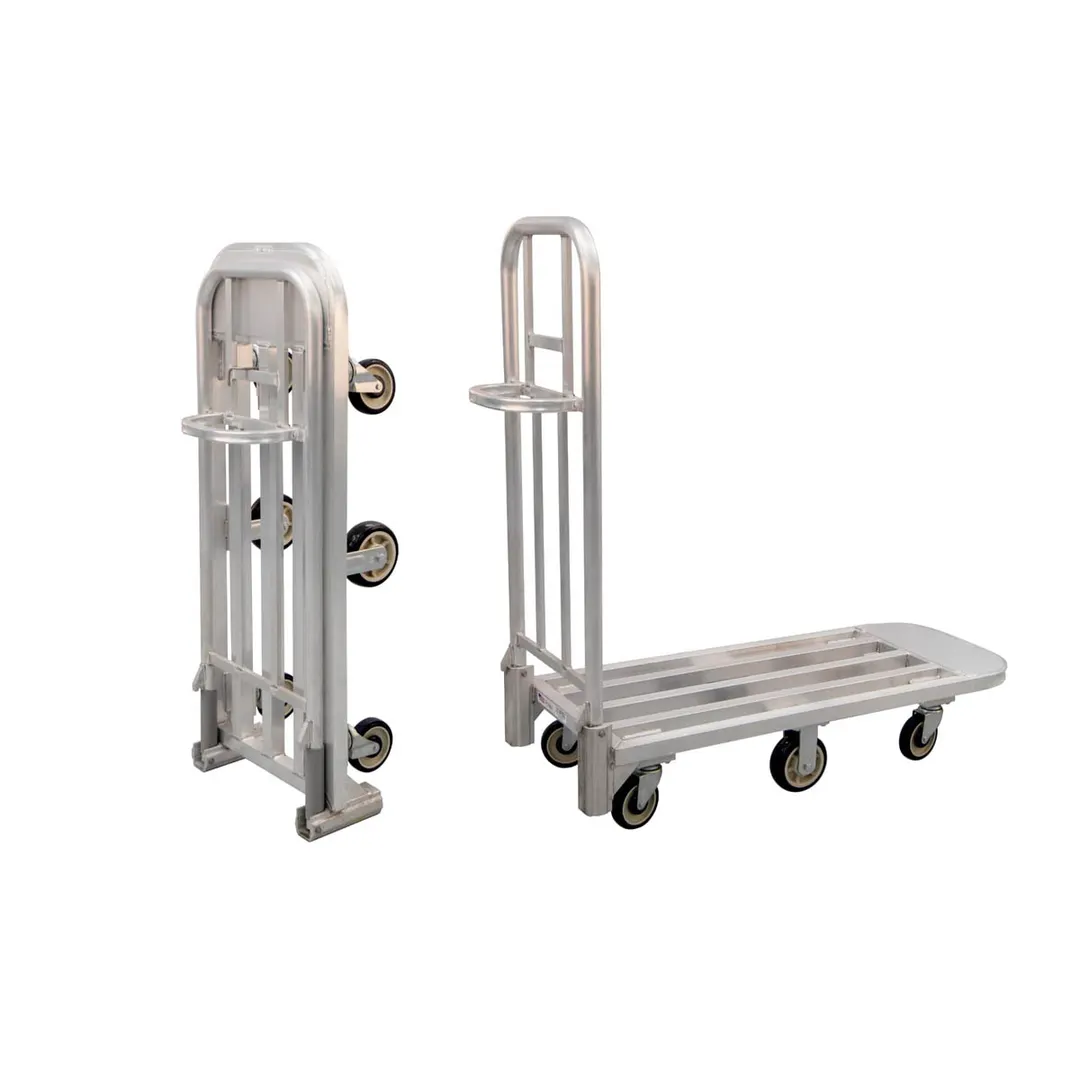 New Age 95370 Aluminum Platform Truck, 20x55.25, 1200 lbs, Welded Frame, Polyurethane Casters