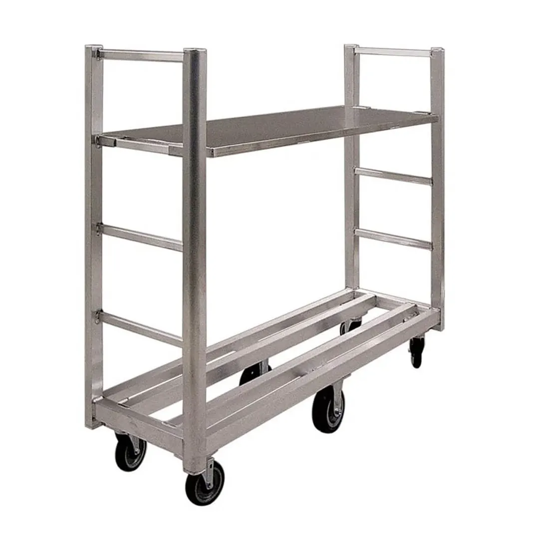 New Age 95762 U-Boat Cart, 1500 lb, 60" Aluminum Platform, Polyurethane Casters